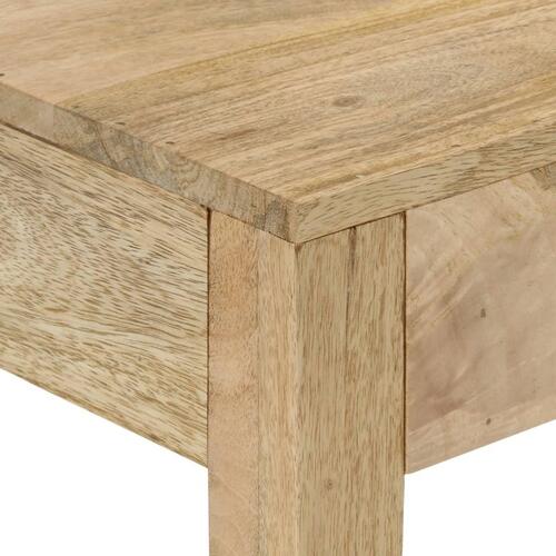 Konsolbord 110x30x75 cm massivt mangotræ afbleget