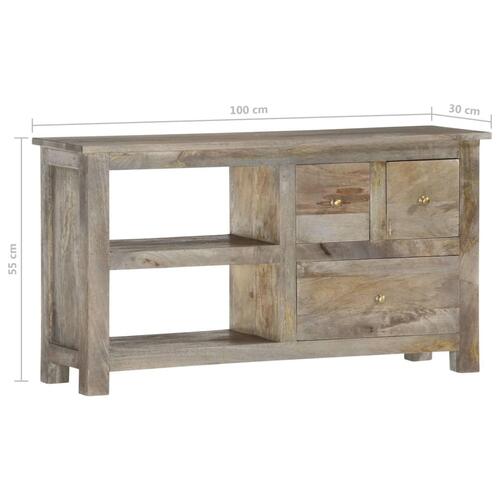 Tv-skab 100x30x55 cm massivt mangotræ