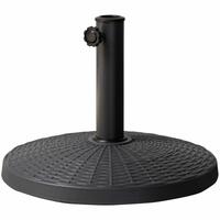 Fod for strandparasol Aktive 10 kg Sort Stål Polyesterharpisk 44,5 x 33 cm