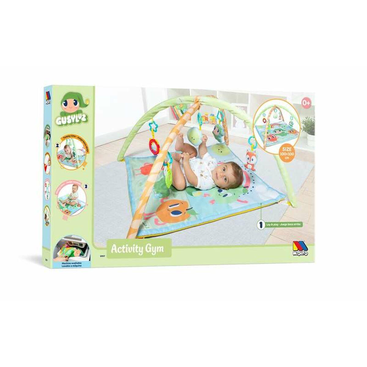 Moltó legetæppe - aktivitetstæppe til baby, multifarvet