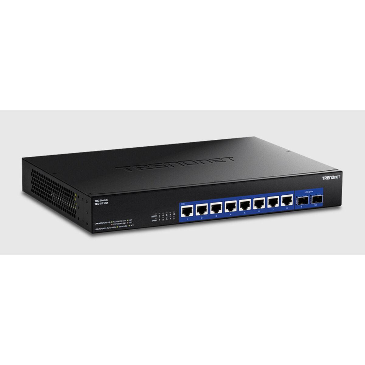 TRENDnet TEG-S7102 - Version v1.0R - switch - 10 ports - unmanaged - rack-mountable - TAA Compliant
