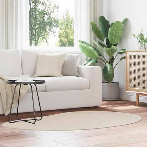 Områdetæppe Beige 120x170 cm Polyester Skridsikker