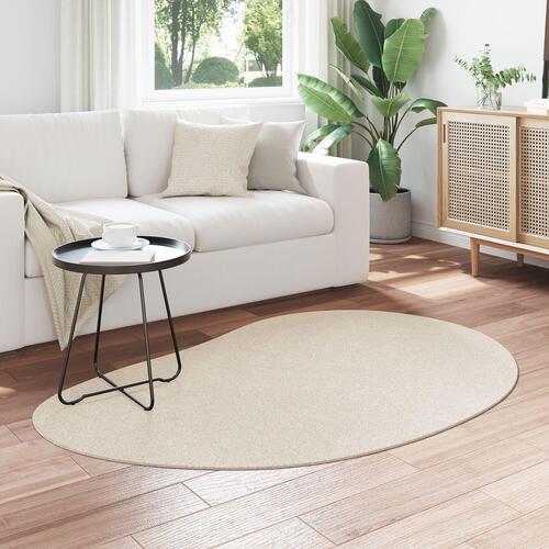 Områdetæppe Beige 120x170 cm Polyester Skridsikker