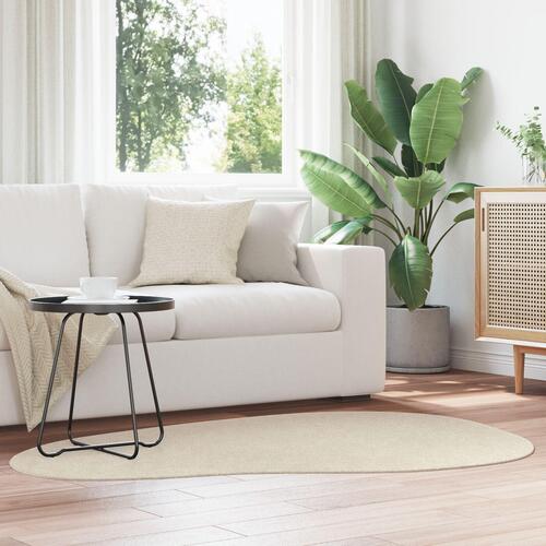 Tæppe 'HUARTE' Kort Pile Blødt og Vaskbart Beige 120x170 cm