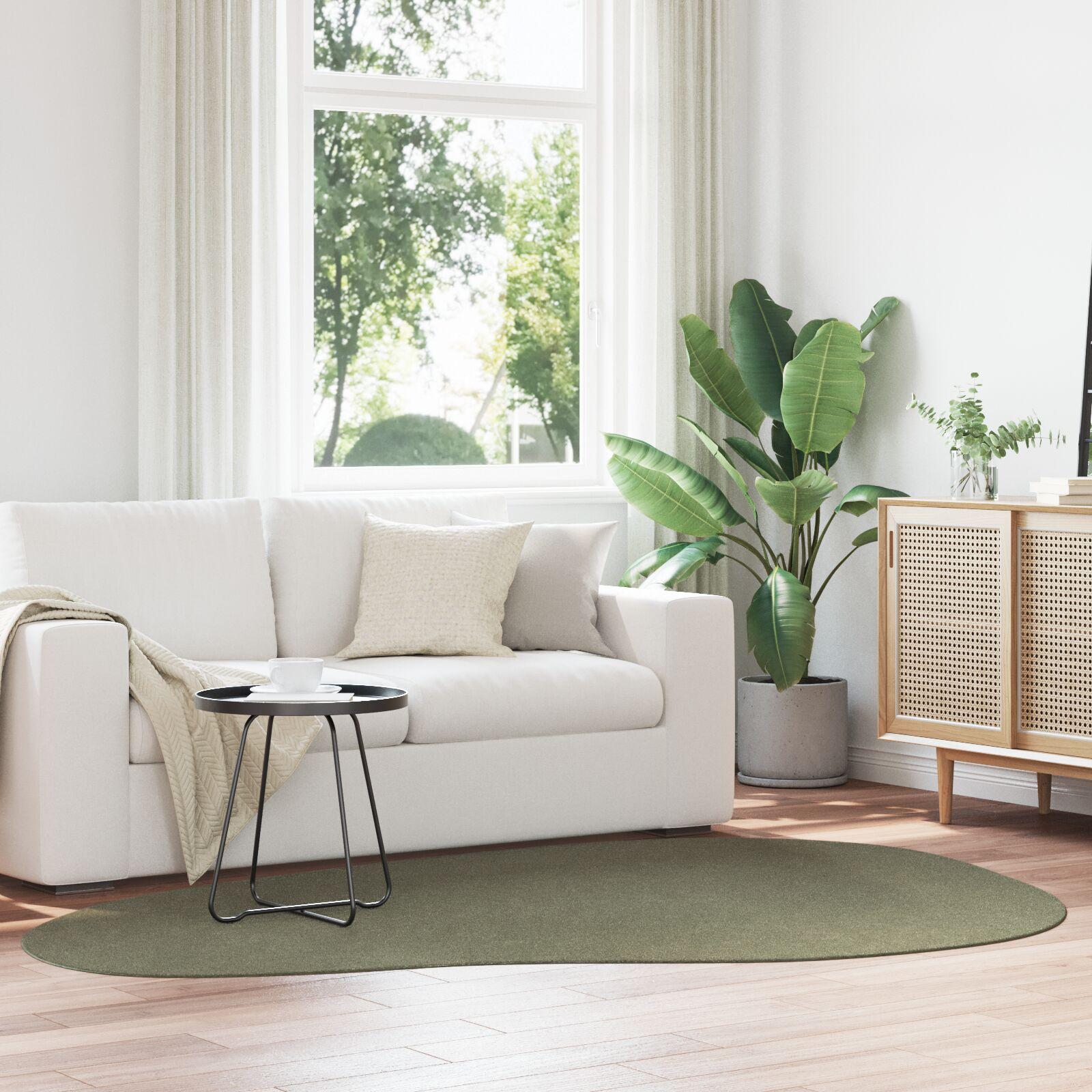 Tæppe "HUARTE" Kort Pile Blødt og Vaskbart Skovgrøn 160x230 cm