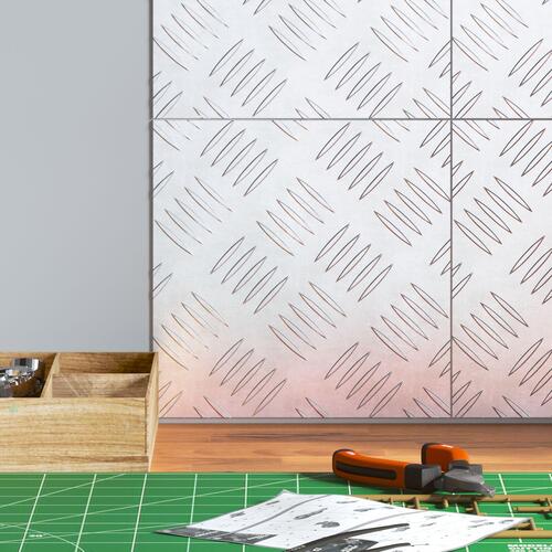 Aluminium skaktern plader 4 stk skridsikre 20x20 cm