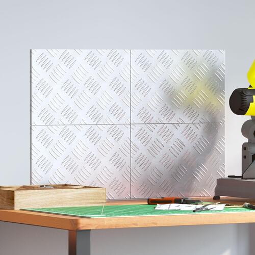 Aluminium Plader 4 stk Skridsikre 30x20 cm