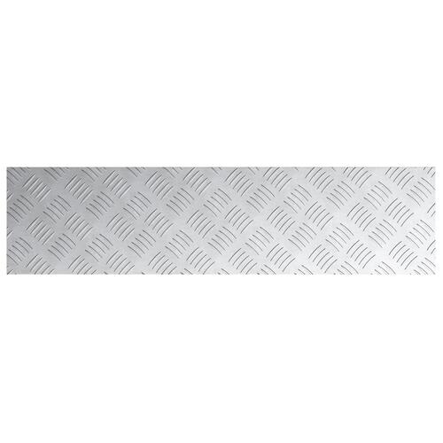Aluminium chequer plader 2 stk Skridsikker 80x20 cm