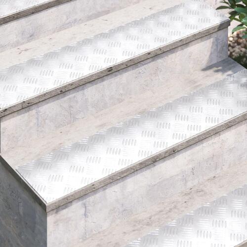 Aluminium Checker Plader 2 stk Skridsikre 100x20 cm