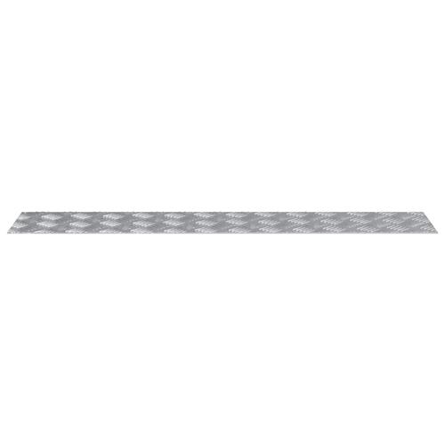 Aluminium Checker Plader 2 stk Skridsikre 100x20 cm