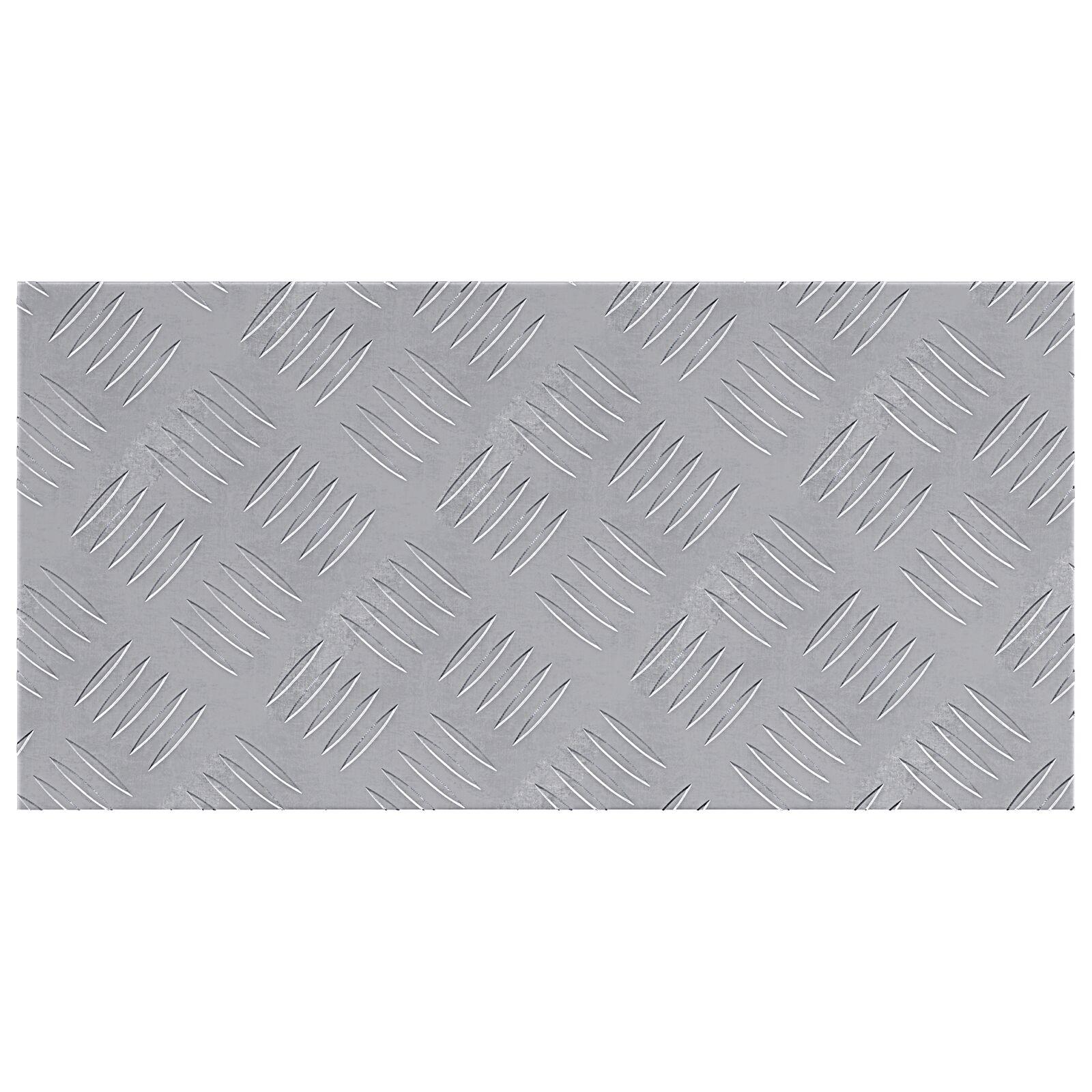 Aluminium Checker Plader 4 stk Skridsikre 50x25 cm