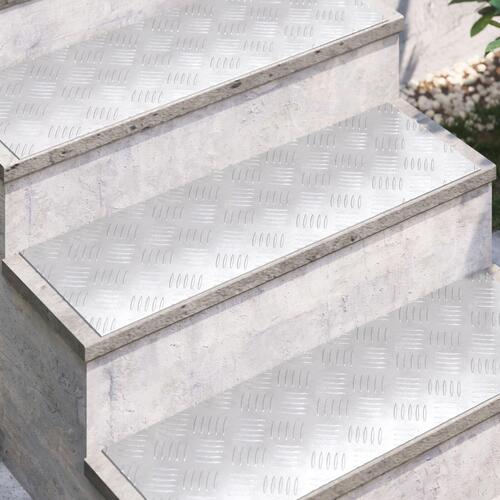 Aluminium Checker Plader 4 stk Skridsikre 75x25 cm