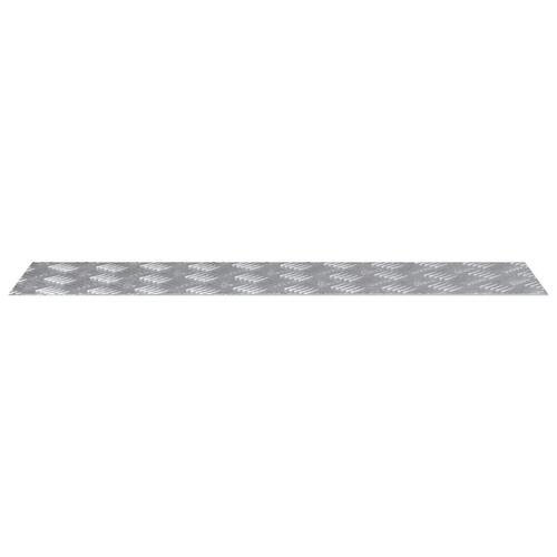 Aluminium Checker Plader 4 stk Skridsikre 100x25 cm
