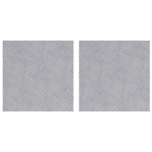 Aluminiumstjekplader - 2 stk, Skridsikre, 30x30 cm
