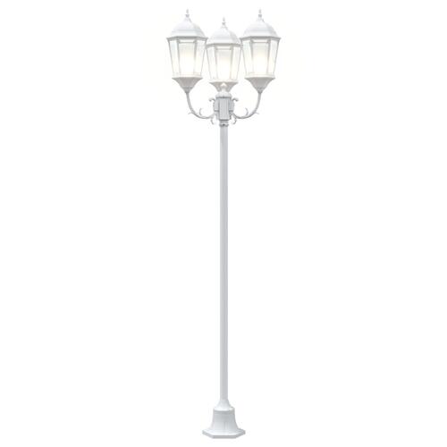 Have Lys Post 3-Lampe E27 Hvid 220 cm Aluminium