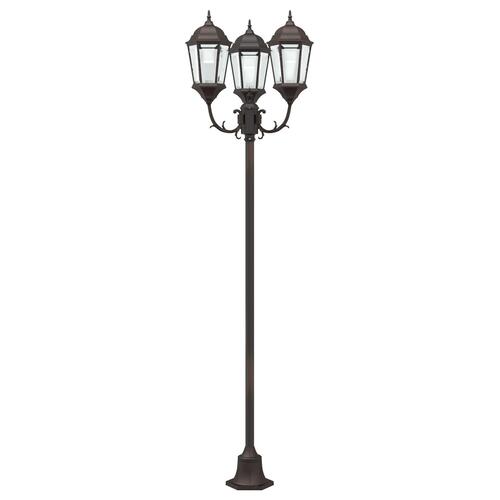 Have Lys Post 3-Lampe E27 Bronze 220 cm Aluminium