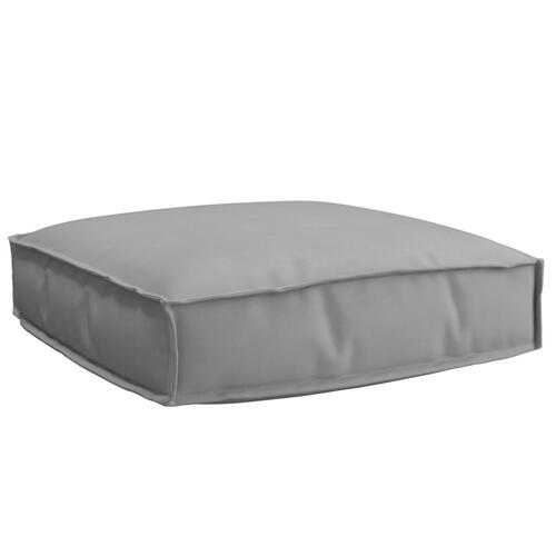 Pallepude til sæde Grå 60x60x12 cm Oxford stof