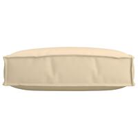 Pallet Pude til Sæde Beige 60x60x12 cm Oxford Stof