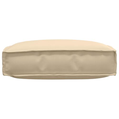 Pallet Pude til Sæde Beige 60x60x12 cm Oxford Stof