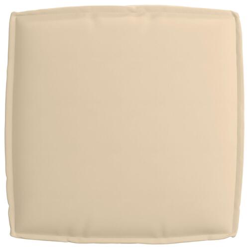Pallet Pude til Sæde Beige 60x60x12 cm Oxford Stof