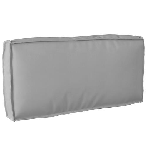 Pallepude til rygstøtte Grå 80x40x12 cm Oxford stof