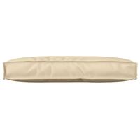 Pallepude til rygstøtte Beige 80x40x12 cm Oxford stof
