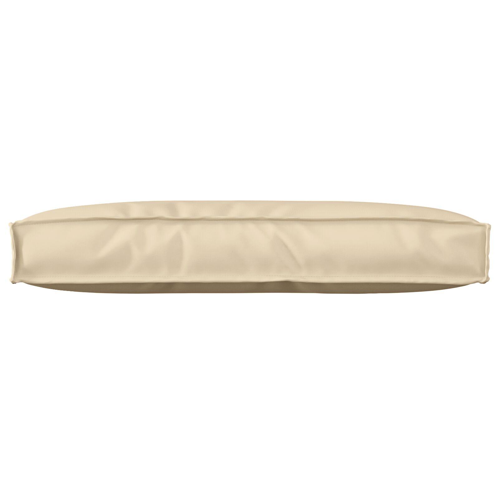 Pallepude til rygstøtte Beige 80x40x12 cm Oxford stof