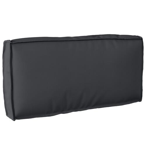 Pallepude til Rygstøtte Sort 80x40x12 cm Oxford Stof