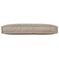 Pallepude til ryggen Taupe 80x40x12 cm Oxford stof