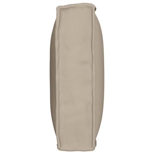 Pallepude til ryggen Taupe 80x40x12 cm Oxford stof