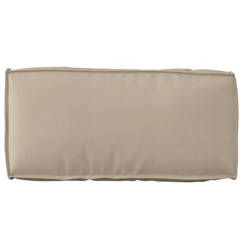 Pallepude til ryggen Taupe 80x40x12 cm Oxford stof
