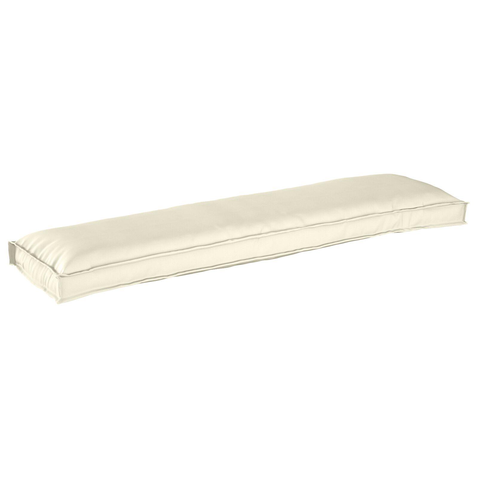 Pallepuder til bænk 2 stk Creme 150x40x8 cm Oxford stof