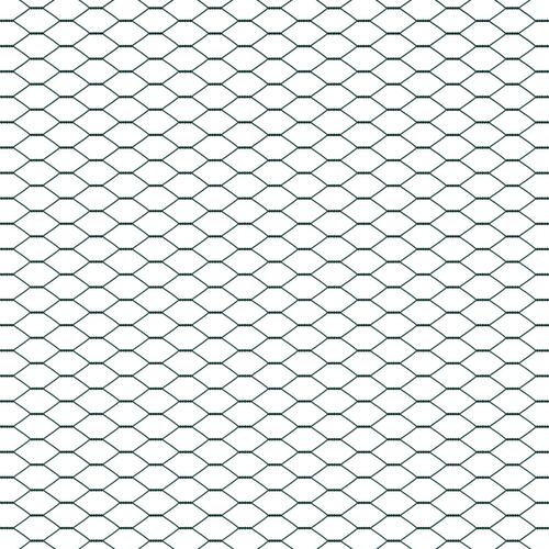 Hexagon Hegn Grønt 1x50 m Stål