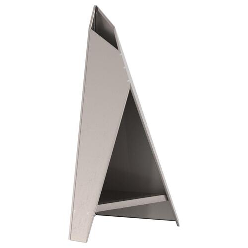 Bålplads Pyramid Sort 58x36x100 cm Stål