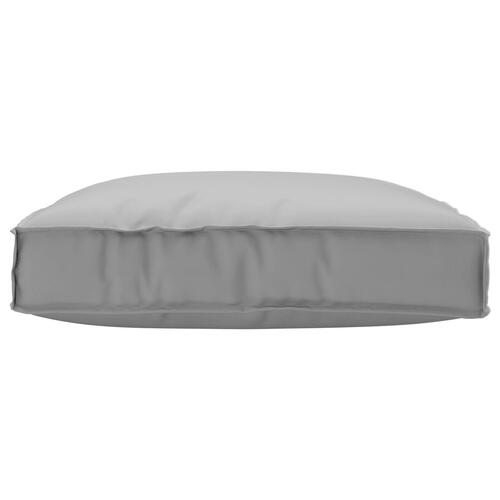 Pallepude til siddeplads grå 80x80x12 cm Oxford stof