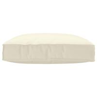 Pallet Pude til Sæde Creme 80x80x12 cm Oxford Stof