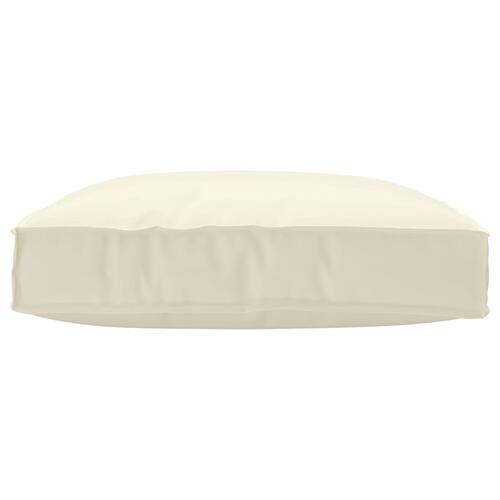Pallet Pude til Sæde Creme 80x80x12 cm Oxford Stof