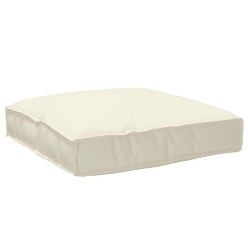 Pallet Pude til Sæde Creme 80x80x12 cm Oxford Stof