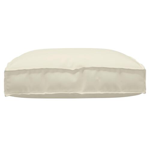 Pallet Pude til Sæde Creme 80x80x12 cm Oxford Stof