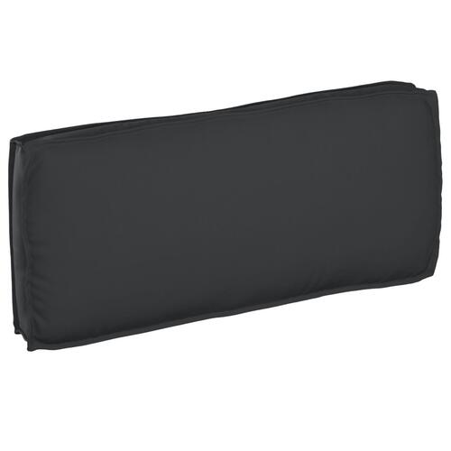 Udendørs Pude Sort Polyester 120 x 12 x 50 cm Pude Rektangulær