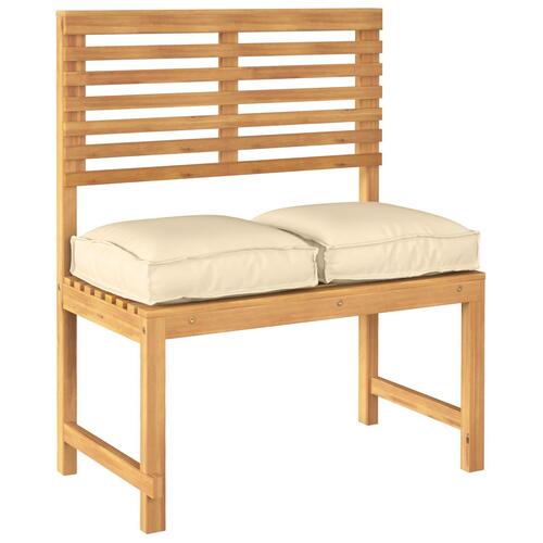 Pallepuder til Sæde 2 stk Beige 40x40x8 cm Oxford stof