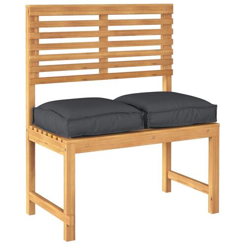 Pallepuder til Sæde 2 stk Sort 40x40x8 cm Oxford Stof