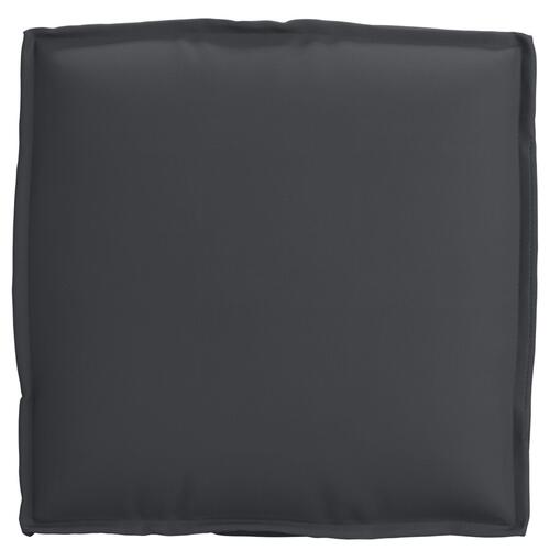 Pallepuder til Sæde 2 stk Sort 40x40x8 cm Oxford Stof