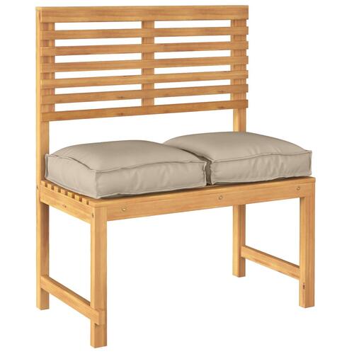 Pallepuder til sæde 2 stk Gråbrun 40x40x8 cm Oxford-stof