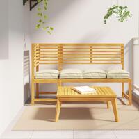 Pallepuder til sæde 4 pcs Creme 40x40x8 cm Oxford stof