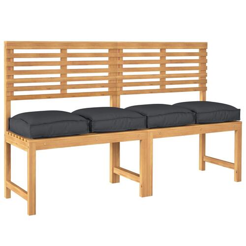 Pallepuder til sæde 4 stk Sort 40x40x8 cm Oxford stof
