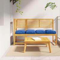 Pallepuder til Siddeplads 4 stk Kongelig blå 40x40x8 cm Oxford stof
