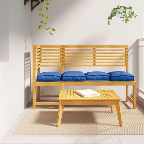 Pallepuder til Siddeplads 4 stk Kongelig blå 40x40x8 cm Oxford stof