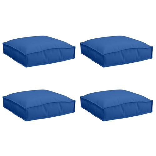 Pallepuder til Siddeplads 4 stk Kongelig blå 40x40x8 cm Oxford stof