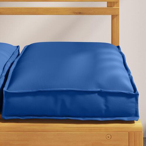 Pallepuder til Siddeplads 4 stk Kongelig blå 40x40x8 cm Oxford stof